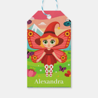 Etiqueta Para Presente Butterfly Fairy Illustration in Whimsical Forest