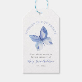 Etiqueta Para Presente Butterfly Seed Packet Memorial Funeral