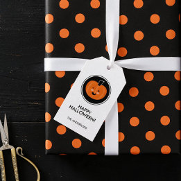 Etiqueta Para Presente Buu! Feliz Etiqueta de Presente de Halloween