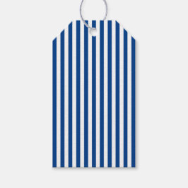Etiqueta Para Presente Cabana Stripe Azul e Branco