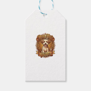 Etiqueta Para Presente Cabelo De Cachorro É Fita Dourada Fofa Brilhante_1