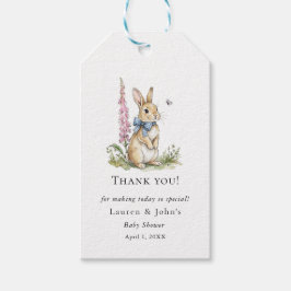 Etiqueta Para Presente Cachorrinho fofo Coelho Chuveiro de bebê obrigado