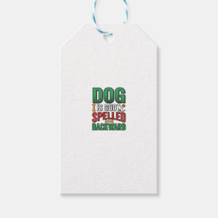 Etiqueta Para Presente Cachorro é Deus Escrito ao Contrário Camisa de Ama
