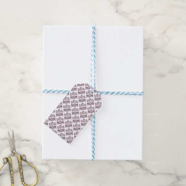 Etiqueta Para Presente Cachorro Mãe (Com cordão)
