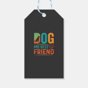Etiqueta Para Presente Cachorro Meu Melhor Amigo Design Retro