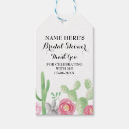 Etiqueta Para Presente Cactus Obrigado Tag Fiesta Chá de panela do México