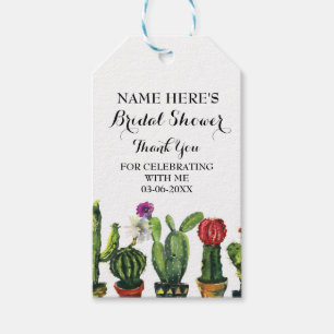 Etiqueta Para Presente Cactus Obrigado Tag Fiesta Chá de panela do México