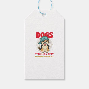 Etiqueta Para Presente Cães nos Ensinam uma Lição Muito Importante Desi V