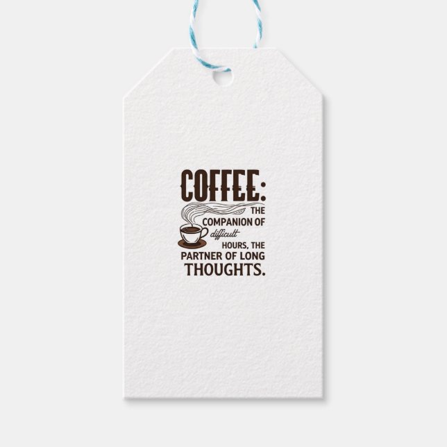 Etiqueta Para Presente "Café: Um Companheiro" (Frente)