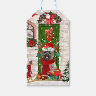 Etiqueta Para Presente Cairn Terrier Dog Natal 