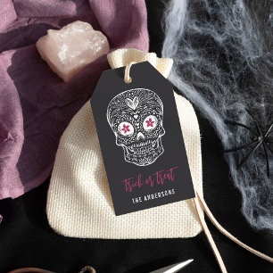 Etiqueta Para Presente Calavera Skull Personalizado Halloween