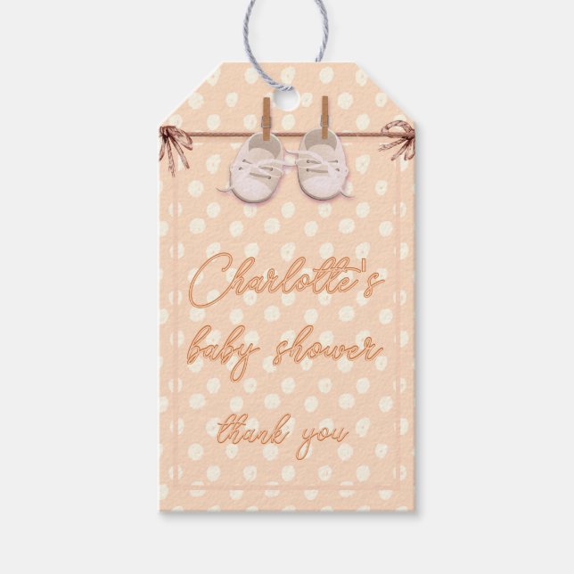 Etiqueta Para Presente Calçados Peach-y Baby (Frente)