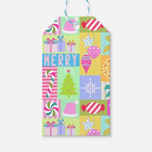 Etiqueta Para Presente Calendário Antecipado de Natal (Frente)