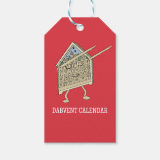 Etiqueta Para Presente Calendário do Advento com Dabbing Divertido Cristã