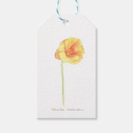 Etiqueta Para Presente California Poppy