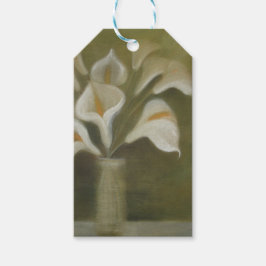 Etiqueta Para Presente Calla Corta Flores Em Vaso Artístico-Vazio