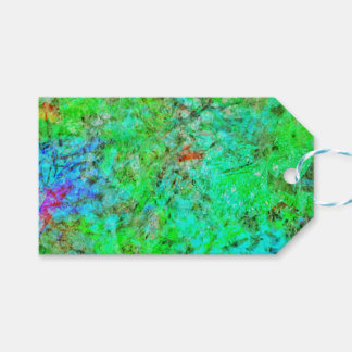 Etiqueta Para Presente Calming green abstract gift tag,Dazzling lit green