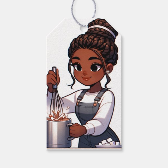 Etiqueta Para Presente Calor de inverno doce (Frente)