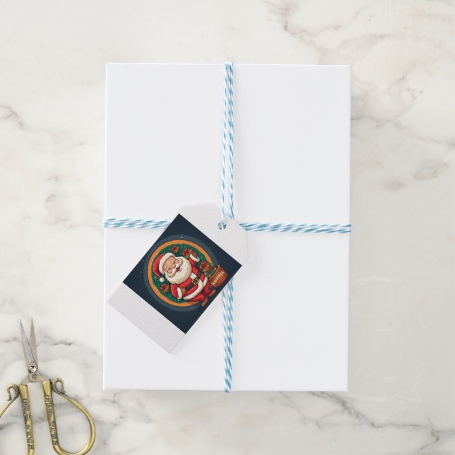 Etiqueta Para Presente Camada de papais noeis (Com cordão)