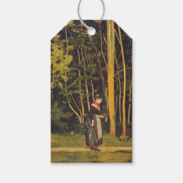 Etiqueta Para Presente Caminhando na borda da floresta (por Ferdinand Hod