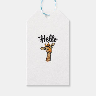 Etiqueta Para Presente Camisa de Animal Fofo com Gravação Vintage de Gira