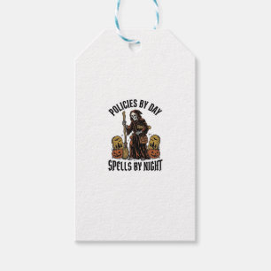 Etiqueta Para Presente Camisa de Bruxa de Seguro Funny Halloween Agente G