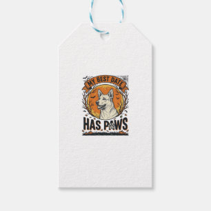 Etiqueta Para Presente Camisa de Cachorro de Halloween para Pais de Anima