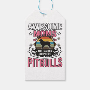 Etiqueta Para Presente Camisa de Cachorro Vintage Amante de Australian Sh