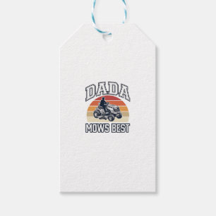 Etiqueta Para Presente Camisa de Cortador de Grama Vintage Dada Mows Best
