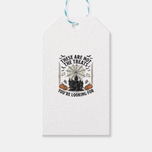 Etiqueta Para Presente Camisa de Fantasmas de Halloween Vintage Design_1