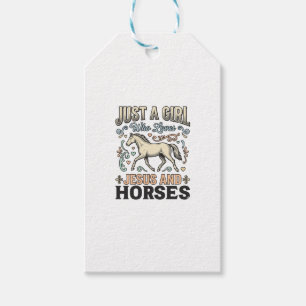 Etiqueta Para Presente Camisa De Fé Cavalo Vintage Menina Jesus E Cavalos