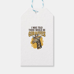 Etiqueta Para Presente Camisa engraçada de girafa com desenho vintage_1