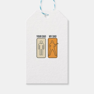 Etiqueta Para Presente Camisa engraçada do pai da guitarra desenho de gra