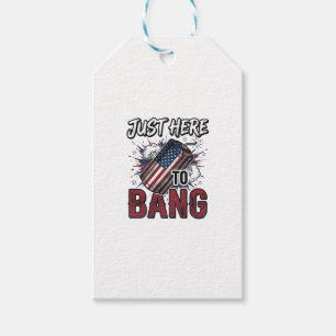 Etiqueta Para Presente Camisa engraçada patriótica de fogos de artifício