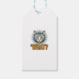 Etiqueta Para Presente Camisa gráfica engravada vintage de gato engraçado