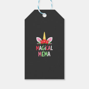 Etiqueta Para Presente Camisa Mágica Mema Unicórnio Natal Camisa de Pijam