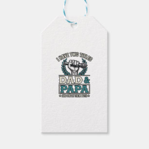 Etiqueta Para Presente Camisa Microfone Vintage Títulos de Rock do Papai 
