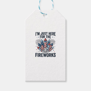 Etiqueta Para Presente Camisa Patriótica Vintage Amante de Fogos de Artif