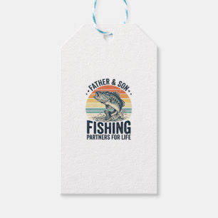 Etiqueta Para Presente Camisa Vintage de Bass Parceiros de Pesca Pai Filh