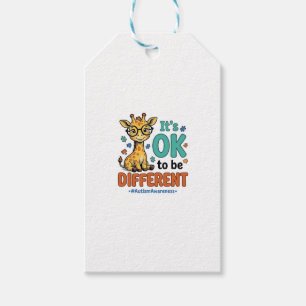 Etiqueta Para Presente Camisa Vintage Girafa Diferente Conscientização do
