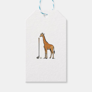 Etiqueta Para Presente Camisa Vintage Giraffe Golf Vector Gravura Desi