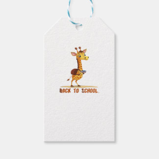 Etiqueta Para Presente Camiseta Clássica Giraffe Back To School