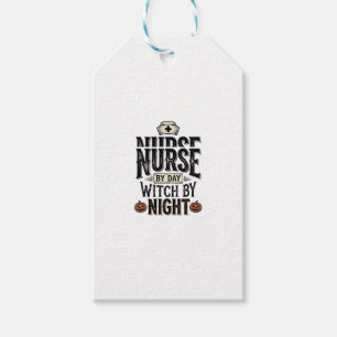 Etiqueta Para Presente Camiseta De Enfermeira De Dia Bruxa De Noite De Ha