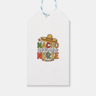 Etiqueta Para Presente Camiseta Nacho Average Nurse Cinco De Mayo Design_
