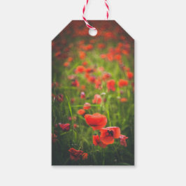 Etiqueta Para Presente Campo Poppies