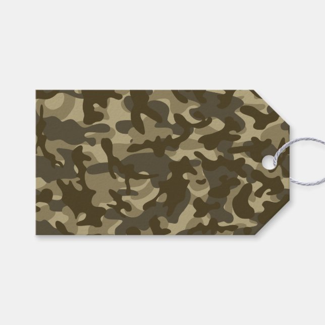 Etiqueta Para Presente Camuflagem Central (Frente (horizontal))
