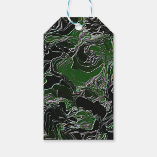 Etiqueta Para Presente Camuflagem Verde