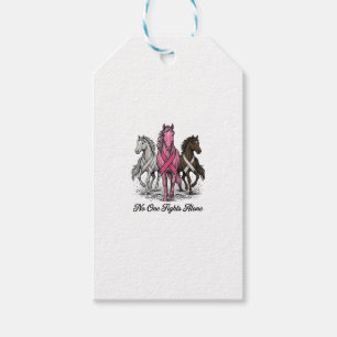 Etiqueta Para Presente Câncer de Mama Suporte Cavalo Vetor Camisa Design_