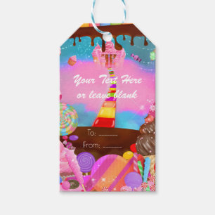 Etiqueta Para Presente Candy Land Party Fantasy Birthday - Favor Personal