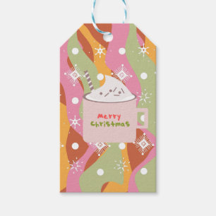 Etiqueta Para Presente Caneca Groovy Campfire Natal Esferas de Mármore